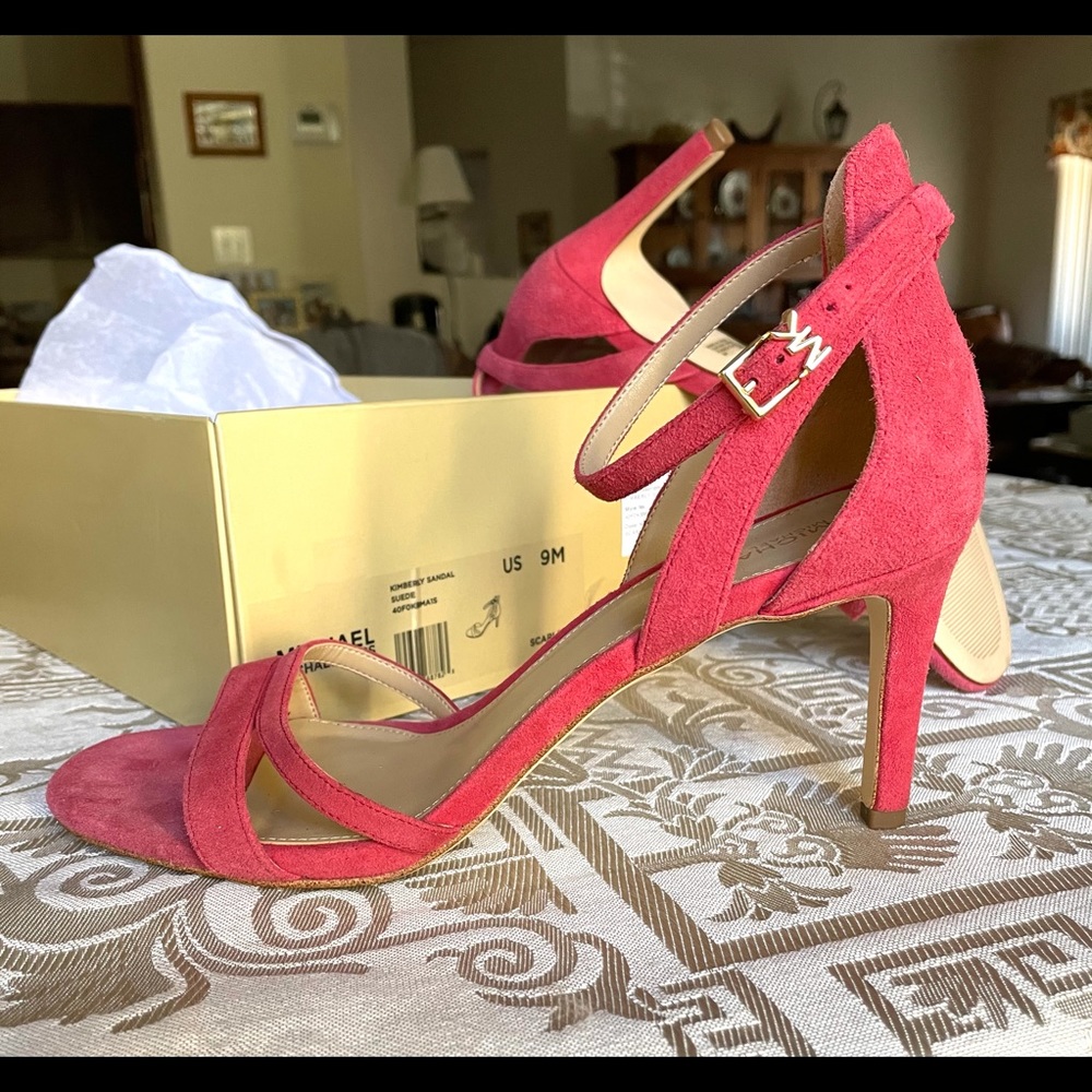 NEW MICHAEL KORS Kimberly Suede Sandal